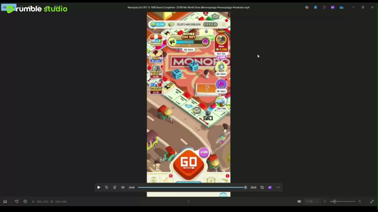 LIVE Monopoly Go! 951 To 1000 Board Complete