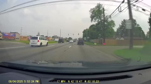 Roundtrip Drive From Levagood Area, Dearborn; To McDonald's, Telegraph Hass, Dbn Hgts, MI, 8/4/25