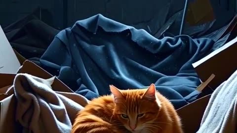 Brave Cat Saves Drowning Duck 😱 #wholesome #animals #ai