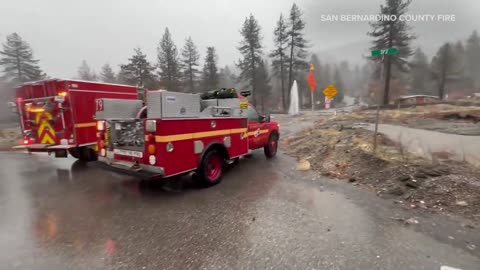 Powerful Holiday Storm Pummels Southern California as Residents Evacuate