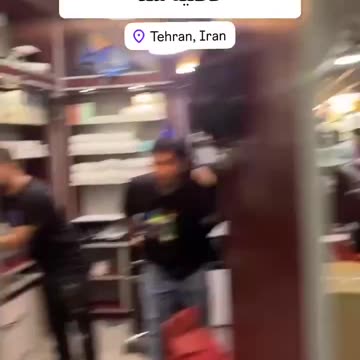 Stores are being emptied in Tehran.