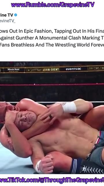 John Cena Taps Out To Gunther In His Final WWE Match, Ending An Era.