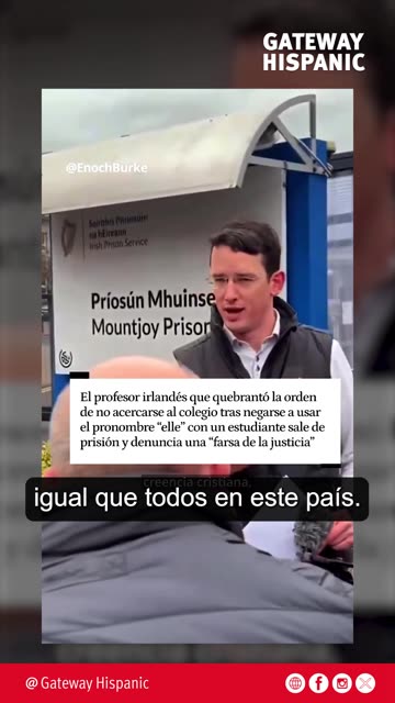 Sale de Prisión el Profesor Enoch Burke, quien se levantó contra los pronombres 'trans'
