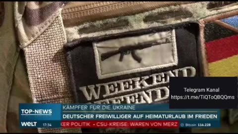 Wahnsinn - Welt berichtet über Deutschen Kämpfer vom Nazi "Asow Bataillon" aus der Ukraine 