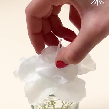 DIY floral candle that shines bright ️.hd