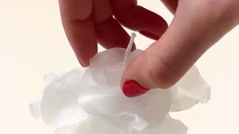 DIY floral candle that shines bright ️.hd