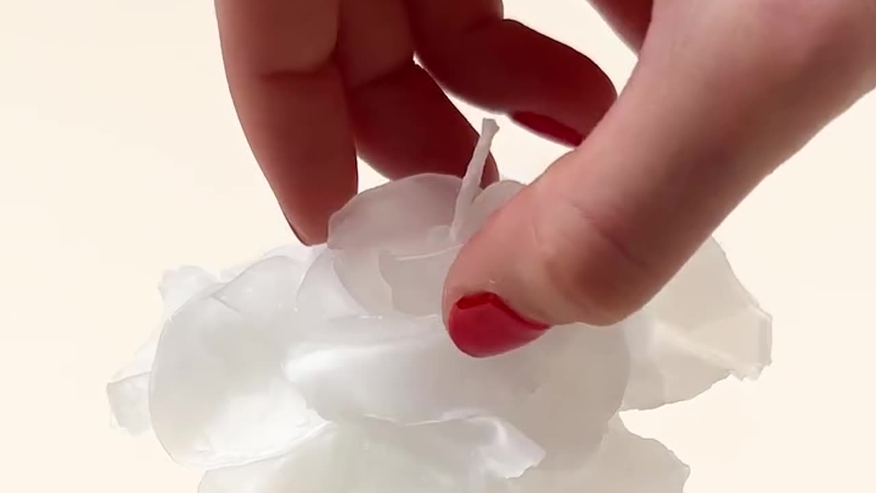 DIY floral candle that shines bright ️.hd