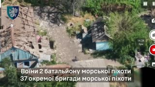 Ukrainian Marines Enter Village of Dachne