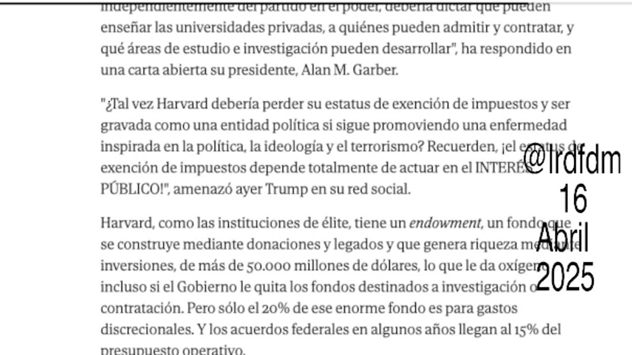 pandemias futuras / Desacuerdo Nuclear 16.4.2025