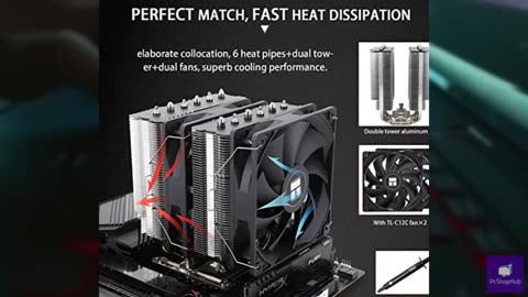 Thermalright Peerless Assassin 120 SE CPU Cooler, 6 Heat Pipes AGHP Technology,