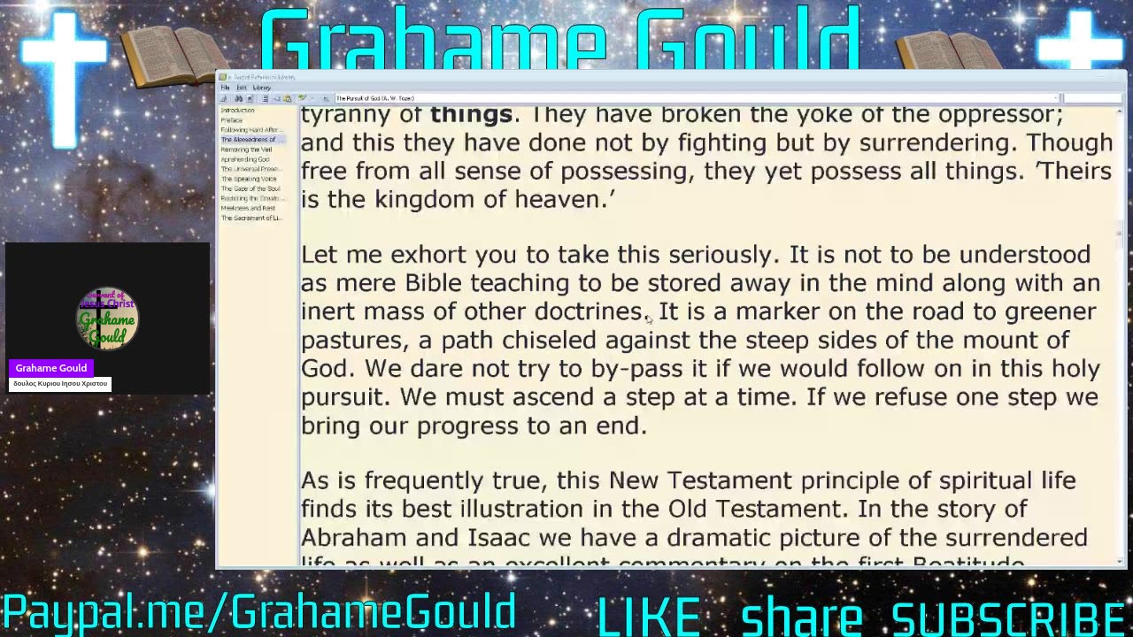 A reading (and review) of "The pursuit of God" by AW Tozer - Part Two