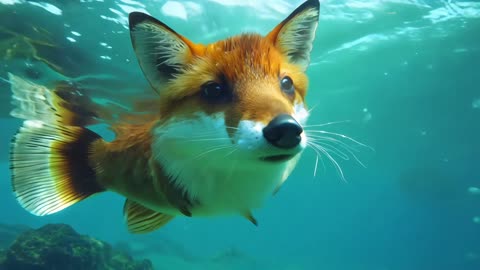 FoxFish 😱 #fox #fish #foxfish #viral #dogfish #fyp