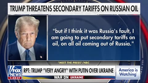 Trump 'very angry' with Putin over Ukraine Report