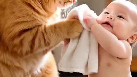 A kind kitten cat