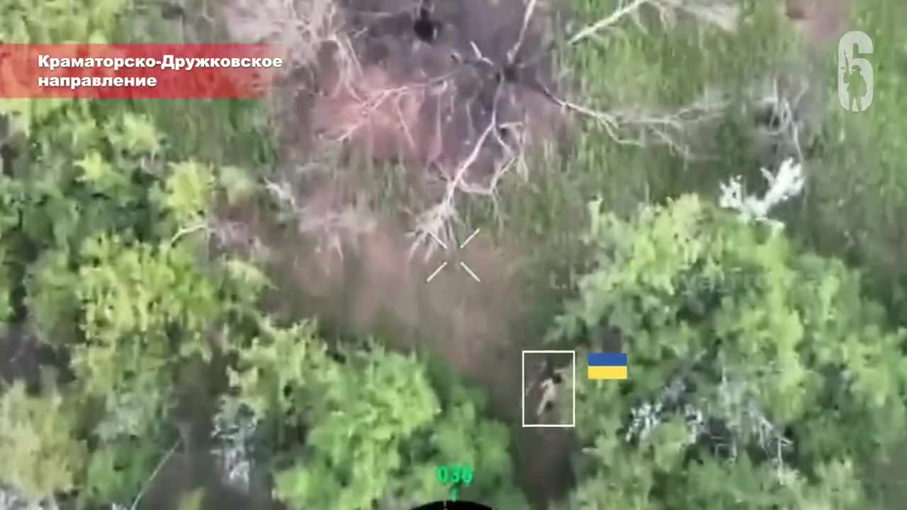 Female Ukrainian Sniper Neutralized by Drops