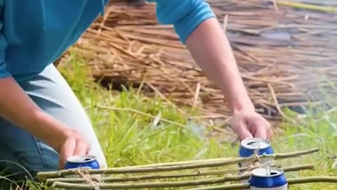 Popcorn anywhere! 🍿 Outdoor cooking with soda cans and foil🔥