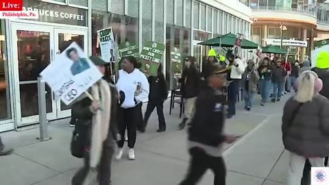 Starbucks union workers strike on Red Cup Day