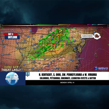 🌩️ Convective Outlook Day 3: Severe Threat! 4/12/25 #shorts #weatherupdate