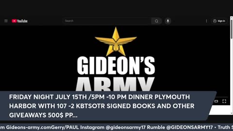 GIDEONS ARMY SATURDAY LIVE 11AM EST 7/5/25