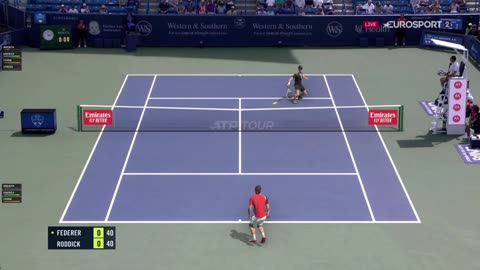 Top Spin 2K25 Court Level View Federer SABR