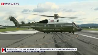 🇺🇸 President Donald Trump arrives for Weekend Break at Bedminster Golf Club in New Jersey [LIVE]