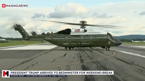 🇺🇸 President Donald Trump arrives for Weekend Break at Bedminster Golf Club in New Jersey [LIVE]