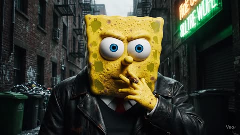 “What if SpongeBob was a Gangster in New York? 🤯 | AI Experiment”