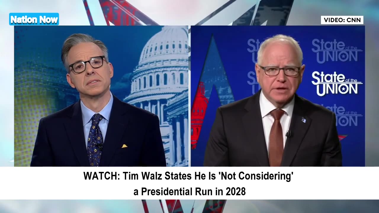 Tim Walz Not Considering 2028 Presidential Run
