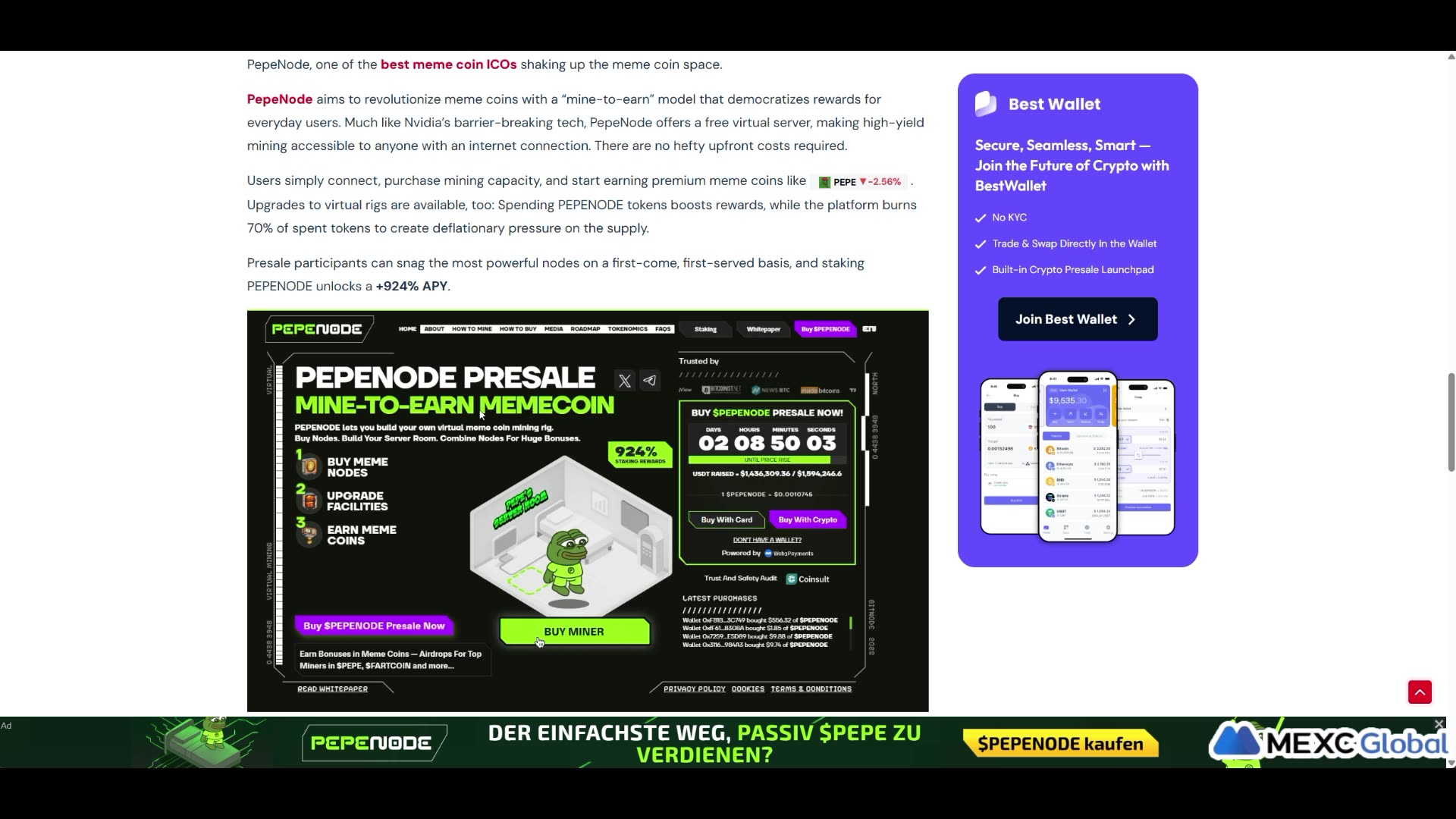 How To Buy PepeNode New Hyped Meme Coin Before Exchange Launch 🚀