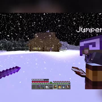 Snow Deception! Netherite Boots Trick in Minecraft PvP