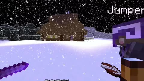 Snow Deception! Netherite Boots Trick in Minecraft PvP