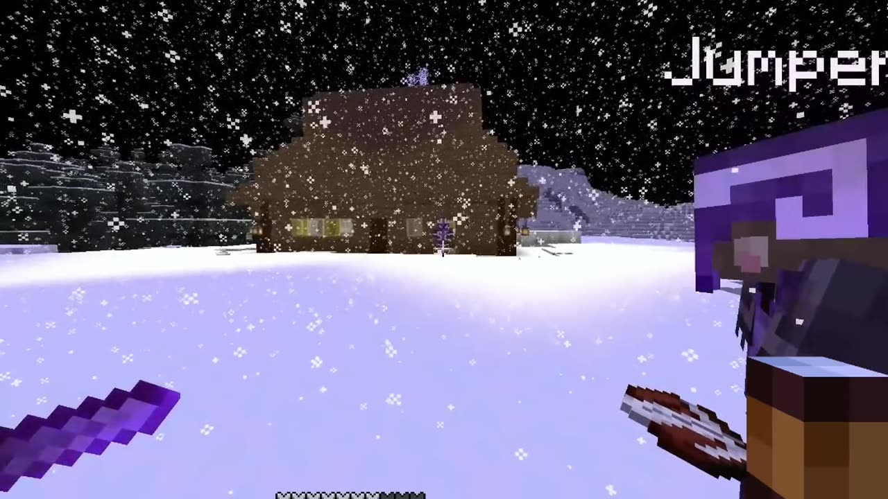 Snow Deception! Netherite Boots Trick in Minecraft PvP