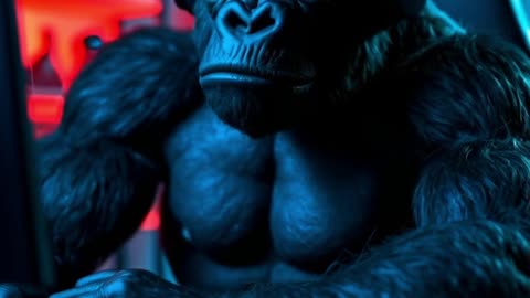 Stay Calm in the Chaos 🦍🌪️ | Jungle Wisdom Lo-Fi Vibes #Shorts