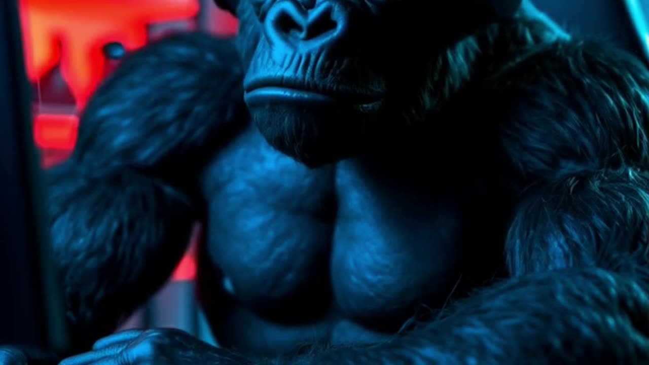Stay Calm in the Chaos 🦍🌪️ | Jungle Wisdom Lo-Fi Vibes #Shorts