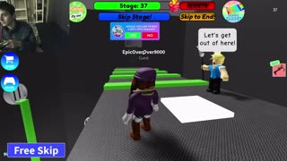 Roblox Escape Walmart Obby Game Stages 31-36 Gameplay With Live Commentary