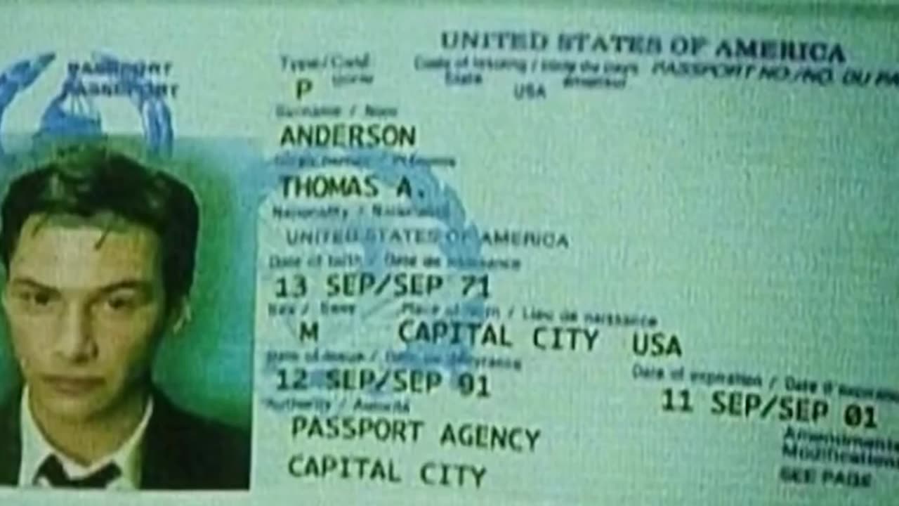 Neo’s passport in The Matrix expires on September 11, 2001.