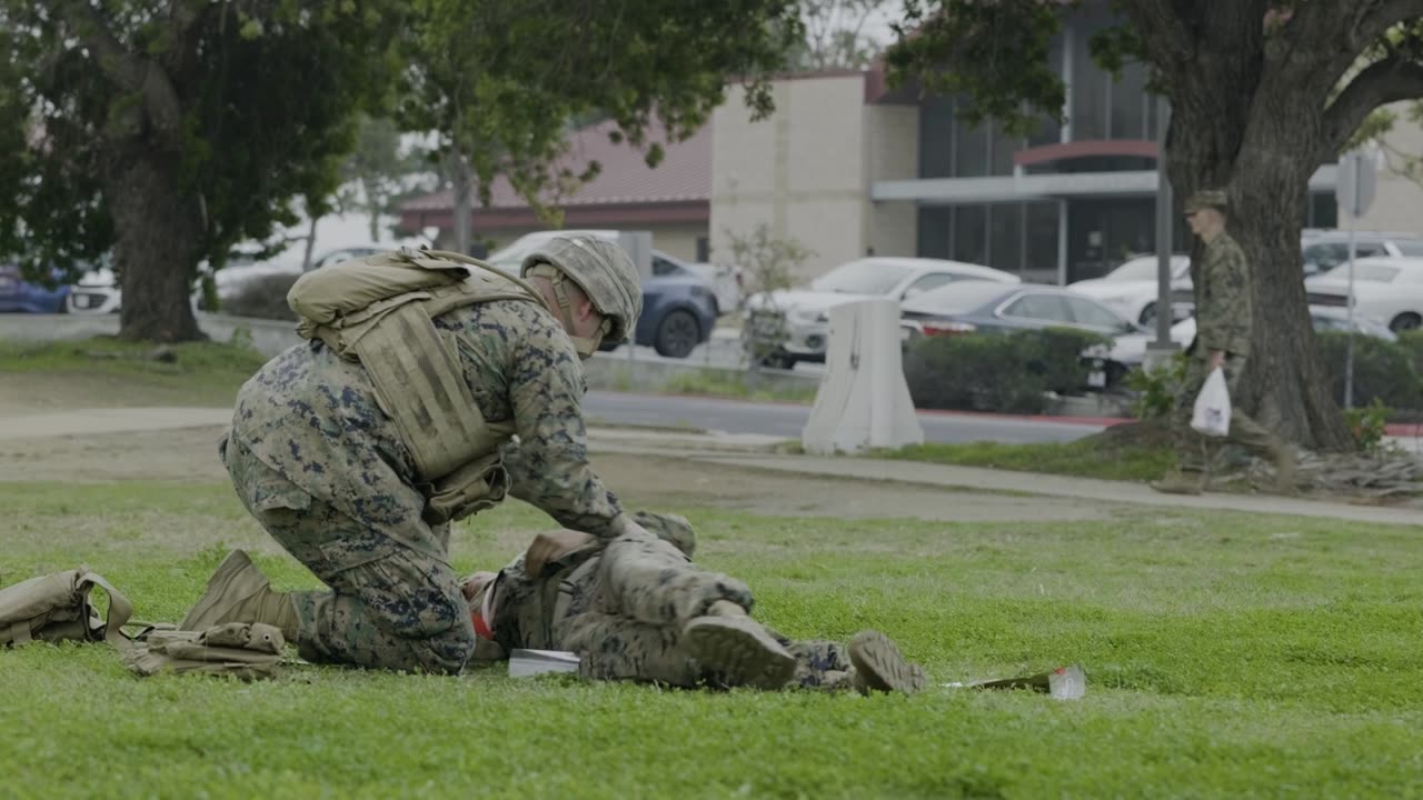 Task Force Ashland Marines and Sailors Conduct TCCC Pre-Deployment Training