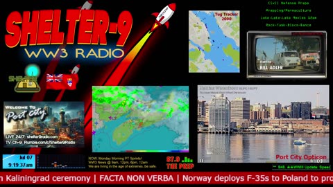 LIVE 24/7 Music/Wx/Prepping/WW3-News