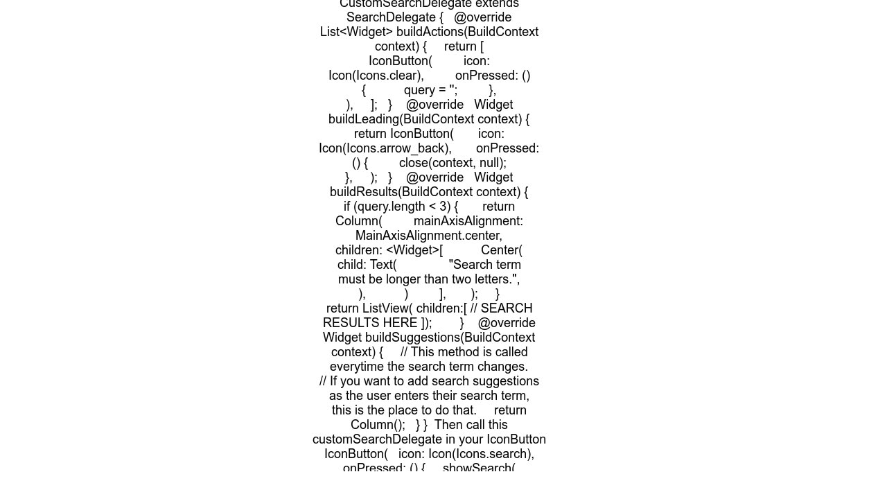 How can I access search button of AppBarTextField in Flutter