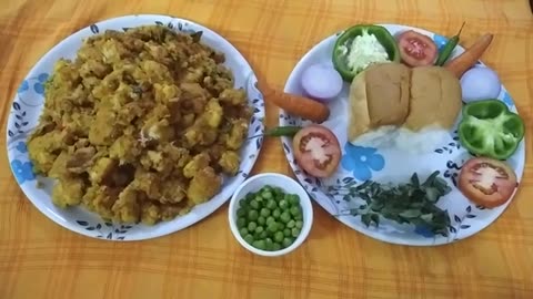 Bread upma recipe preparation