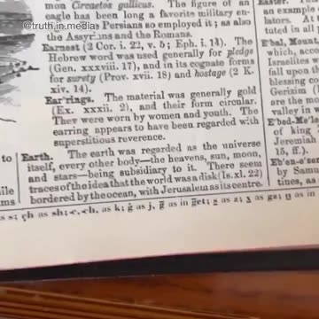 Bible from 1955. The Earth is a Plane Disk.