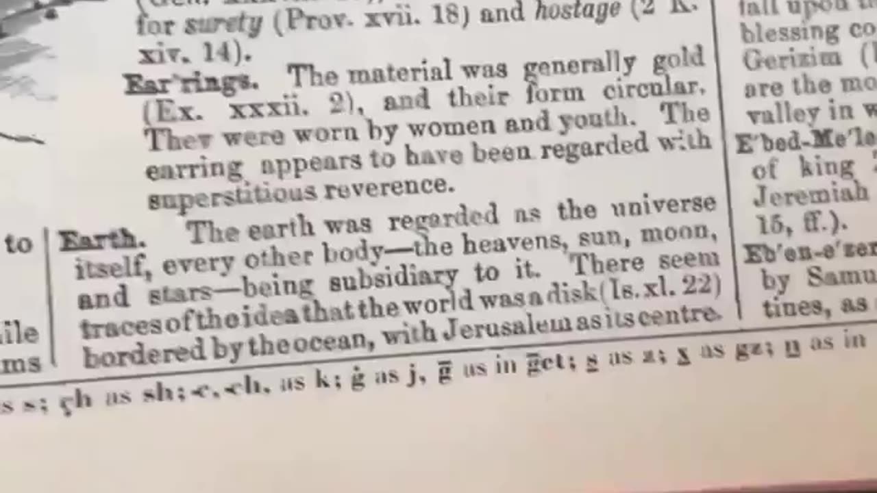Bible from 1955. The Earth is a Plane Disk.