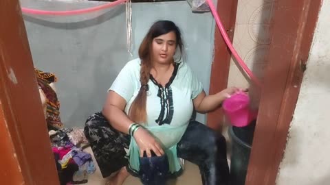 Aj kaprhy dhoe washing clothes at home vlog