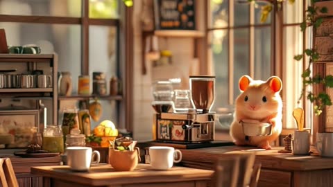 Welcome to the Tiny Hamster Café ☕🐹 | Cutest Coffee Shop Ever!