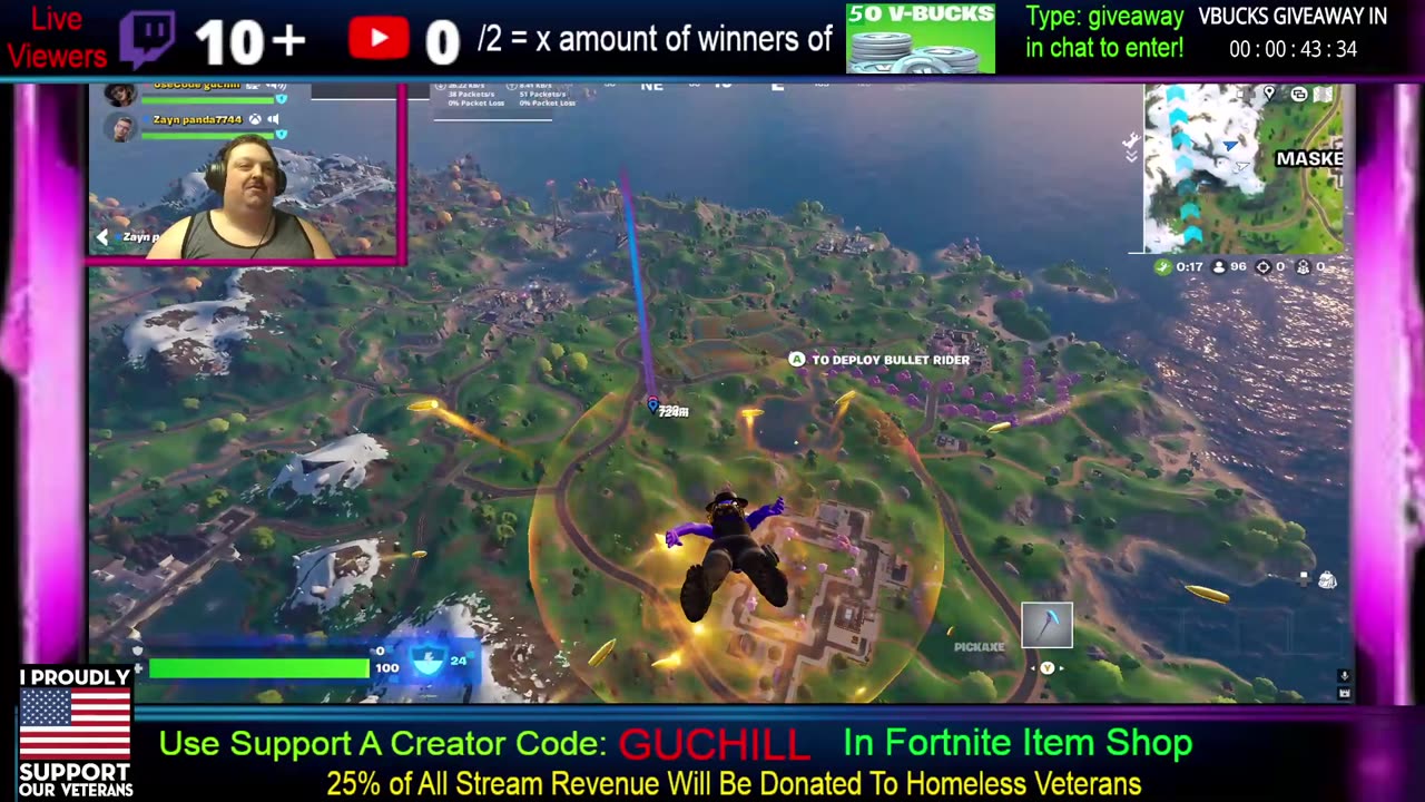 Fortnite Giveaway 50 Vbucks to Several Winners Every 60 Minutes