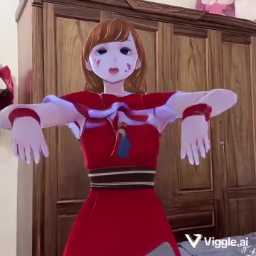 VTuber (Me) Dancing in Bedroom (Viggle AI)