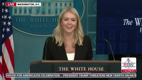 RSBN White House Press Secretary Karoline Leavitt Holds a Press Briefing - 7-7-25