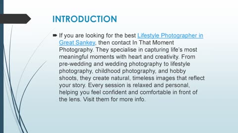 Best Lifestyle Photographer in Great Sankey