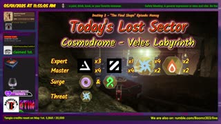 Destiny 2: 5-1-25 Veles Labyrinth is the Lost Sector. Void/Strand Surge.