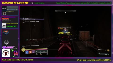 Destiny 2: 5-1-25 Veles Labyrinth is the Lost Sector. Void/Strand Surge.